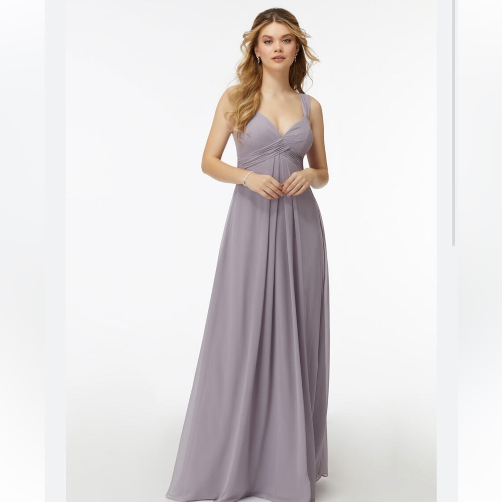 MORILEE Madeline Gardner French lilac bridesmaids maxi dress size 14new